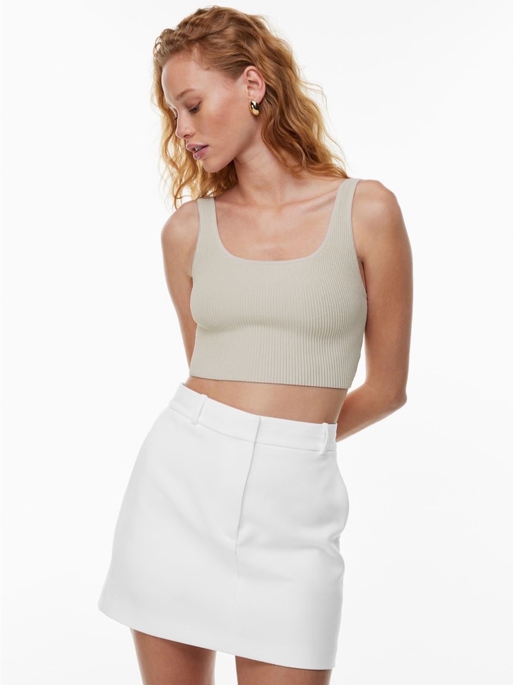 Aritzia Babaton Sculpt Knit Tank (Size Small)